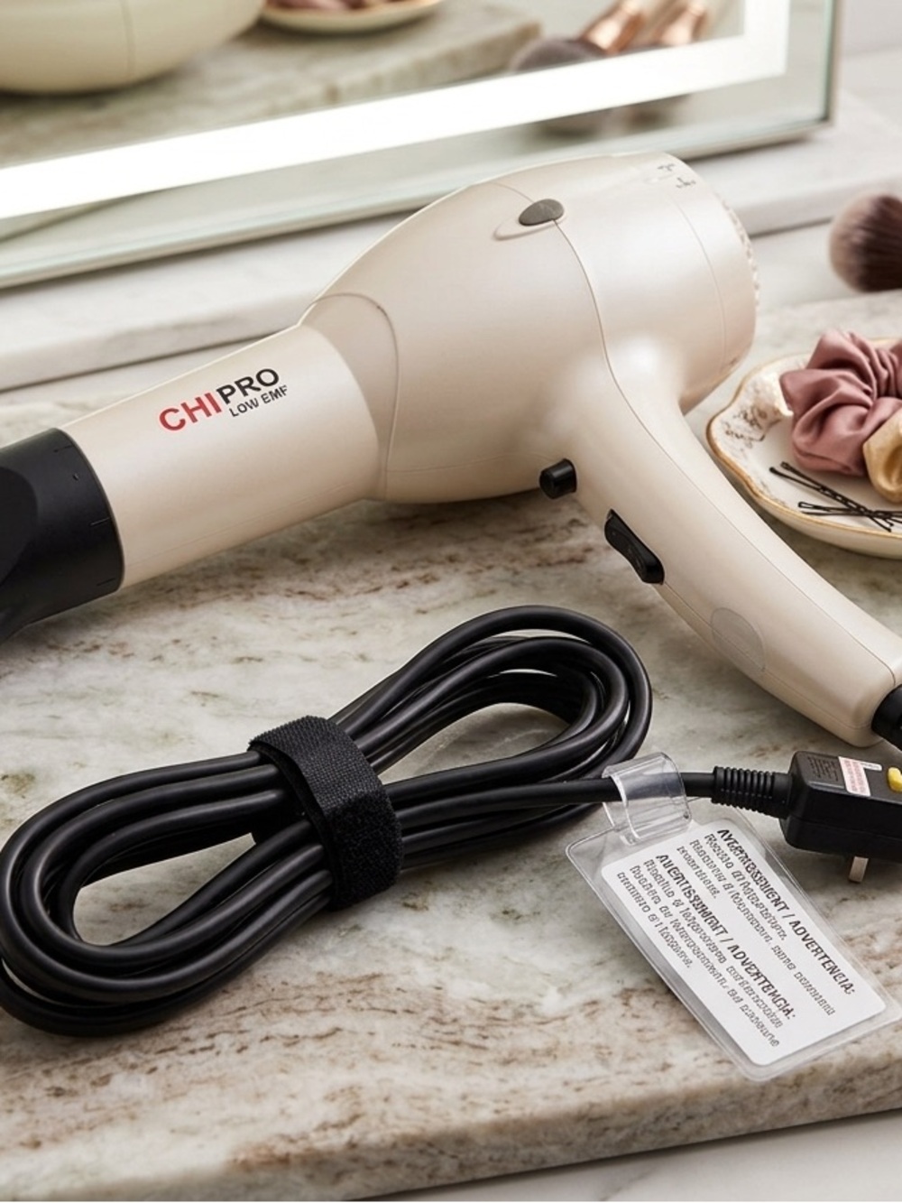 CHI PRO Low EMF Hair Dryer in Cream
